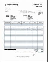 Photos of Commercial Invoice Word Document