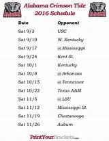 Alabama Crimson Tide Football Schedule For 2017 Images