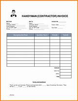 Photos of Free Contractor Invoice Template