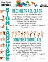 Pictures of Beginners Sign Language Class