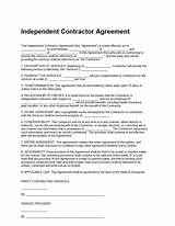 Free Independent Contractor Agreement Template Photos