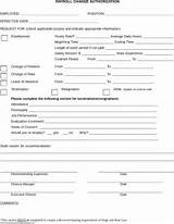 Photos of Employee Payroll Change Form