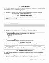 Images of Free Printable Contracts For Contractors