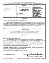 Forms For Filing A Civil Lawsuit