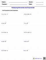 Multiplying Special Case Polynomials