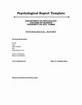 Sample Clinical Assessment Report