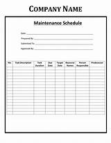 Preventive Maintenance Schedule Template Photos