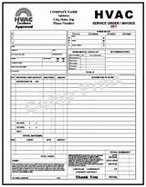 Images of Hvac Service Order Invoice Forms