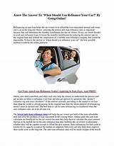 Auto Refinancing Loan Rates Images