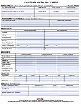 California Commercial Lease Application