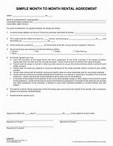 Images of Simple Rent Lease Agreement Forms