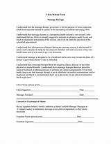 Pictures of Massage Therapy Release Form