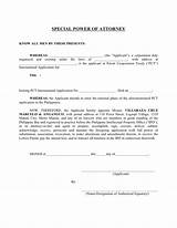 Pictures of Specific Power Of Attorney Format