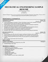Resume Format For Electrical Design Engineer
