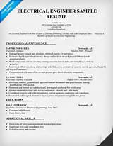 Images of Electrical Engineering Resume Sample