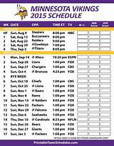 Vikings Practice Schedule