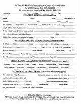 Images of Boat Insurance Quote Sheet