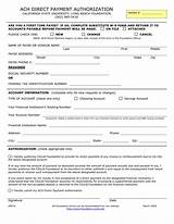Ach Credit Authorization Form Template Pictures