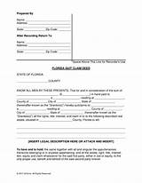 Sample Quit Claim Deed Filled Out Pictures