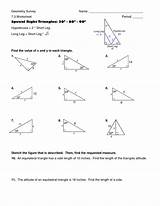 Pictures of Worksheet 4 Special 30-60-90 Triangles Answers