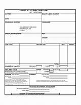 Moving Company Bill Of Lading Template Images