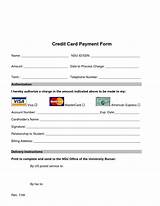 Pictures of Credit Card Payment Information