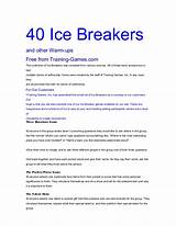 Images of Good Ice Breaker Games