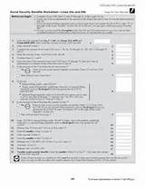 Social Security Taxable Benefits Worksheet 2014