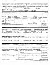 Pictures of Fannie Mae Uniform Residential Loan Application