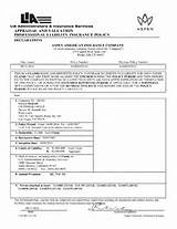 Pictures of Liability Insurance Declaration Page
