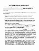 Nj Residential Lease Agreement Template Images
