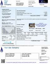 Gas Bill Template Images