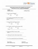 Life Insurance Questionnaire Form Photos