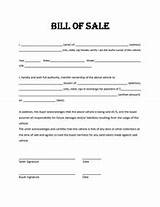 Bill Of Sale For Boat In Texas Images