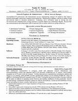 Network Support Resume Examples Pictures