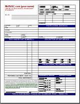 Hvac Service Report Form Pictures