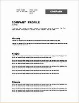 Company Profile For It Company Template Images