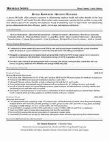 Benefits Manager Resume Pictures