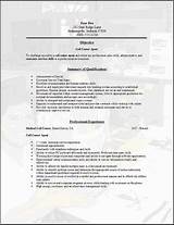 Resume Objective For Call Center Images