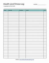 Fitness Workout Log Template