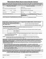 Home Improvement Contracts Forms Images
