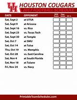 Photos of Houston Cougars Football Schedule 2016