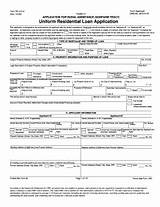 Images of Uniform Residential Loan Application Online Form