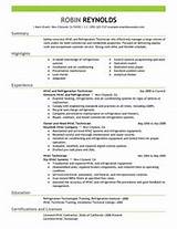 Sample Resume For Hvac Service Technician