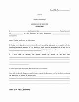 Florida Affidavit Of Service Form Pictures