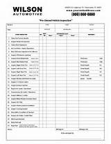 Automotive Repair Checklist Pictures