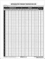 Medical Refrigerator Temperature Log Sheet Template Photos