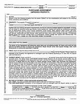 Indiana Residential Real Estate Purchase Agreement Images