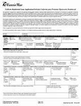 Pictures of Fannie Mae Uniform Residential Loan Application