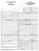 Hvac Service Invoice Forms Pictures